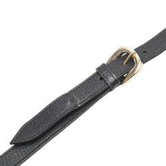 グッチ GGキャンバス アビー 斜め掛け ショルダーバッグ 131326 ブラック レザー レディース GUCCI 【中古】