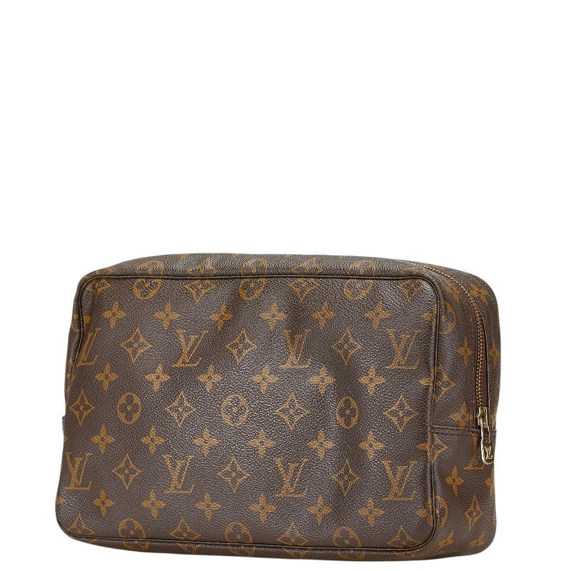 ルイ ヴィトン モノグラム トゥルーストワレット28 ポーチ セカンドバッグ M47522 ブラウン PVC レザー メンズ LOUIS VUITTON 【中古】