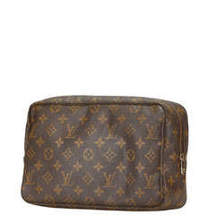 ルイ ヴィトン モノグラム トゥルーストワレット28 ポーチ セカンドバッグ M47522 ブラウン PVC レザー メンズ LOUIS VUITTON 【中古】
