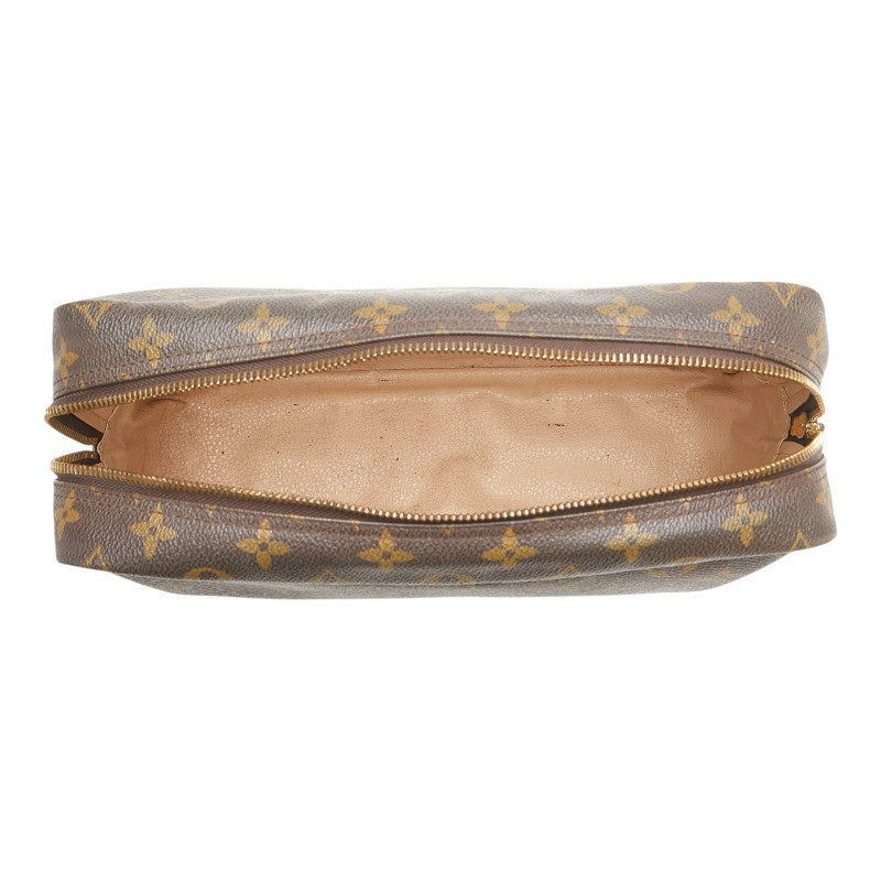 ルイ ヴィトン モノグラム トゥルーストワレット28 ポーチ セカンドバッグ M47522 ブラウン PVC レザー メンズ LOUIS VUITTON 【中古】