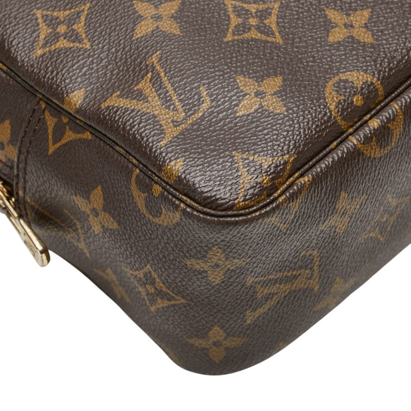 ルイ ヴィトン モノグラム トゥルーストワレット28 ポーチ セカンドバッグ M47522 ブラウン PVC レザー メンズ LOUIS VUITTON 【中古】