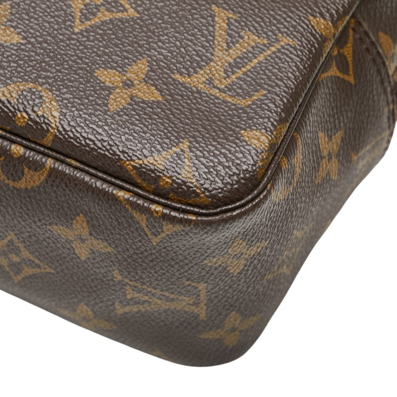 ルイ ヴィトン モノグラム トゥルーストワレット28 ポーチ セカンドバッグ M47522 ブラウン PVC レザー メンズ LOUIS VUITTON 【中古】