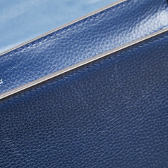 セリーヌ トラペーズ ミディアム ハンドバッグ ショルダーバッグ 2WAY ブルー レザー スウェード レディース CELINE 【中古】