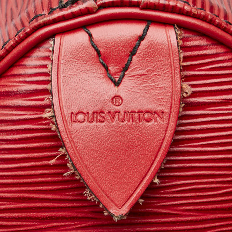 ルイ ヴィトン エピ スピーディ30 ハンドバッグ ミニボストンバッグ M43007 カスティリアンレッド レザー レディース LOUIS VUITTON 【中古】