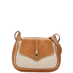 グッチ オールドグッチ ワンショルダーバッグ 50 001 3390 ベージュ ブラウン キャンバス レザー レディース GUCCI 【中古】