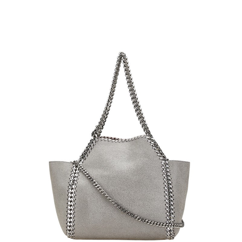 ステラマッカートニー ファラベラ チェーン ミニハンドバッグ ショルダーバッグ 2WAY グレー ポリエステル レディース Stella McCartney 【中古】