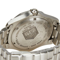 タグホイヤー プロフェッショナル200 腕時計 WK1110-0 クオーツ ブラック文字盤 ステンレススチール メンズ TAG HEUER 【中古】