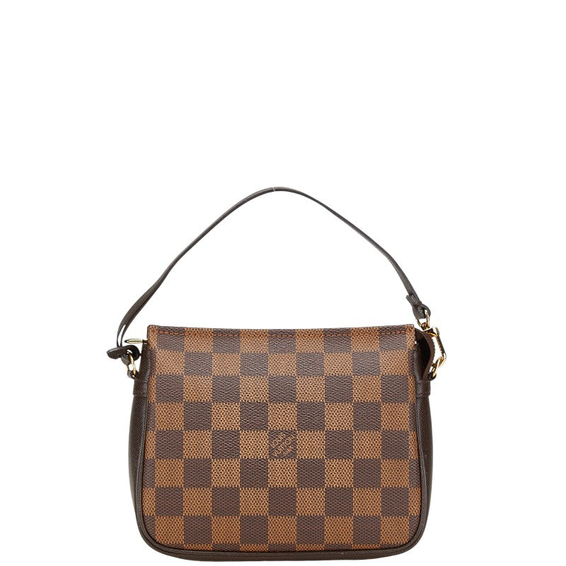 ルイ ヴィトン ダミエ トゥルース メイクアップ アクセサリーポーチ N51982 ブラウン PVC レザー レディース LOUIS VUITTON 【中古】