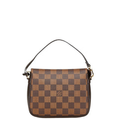ルイ ヴィトン ダミエ トゥルース メイクアップ アクセサリーポーチ N51982 ブラウン PVC レザー レディース LOUIS VUITTON 【中古】