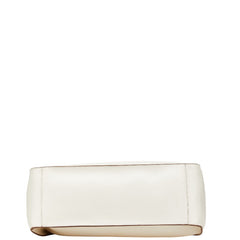 ステラマッカートニー ロゴ トートバッグ ホワイト 合成皮革 レディース Stella McCartney 【中古】