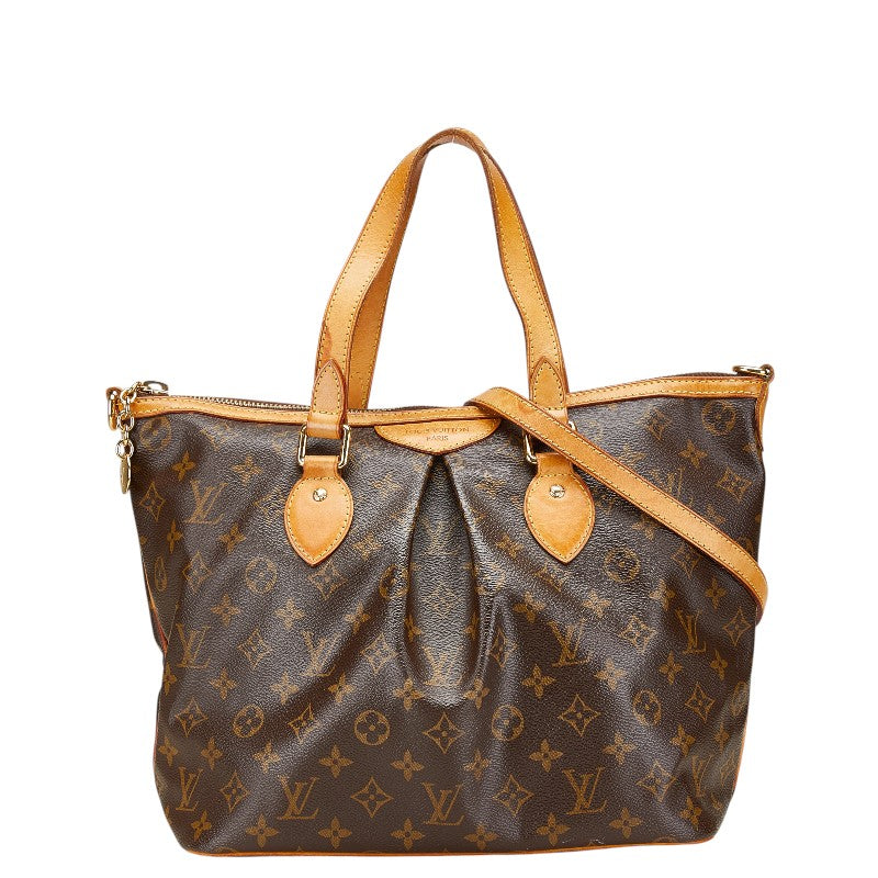 ルイ ヴィトン モノグラム パレルモPM ハンドバッグ ショルダーバッグ 2WAY M40145 ブラウン PVC レザー レディース LOUIS VUITTON 【中古】