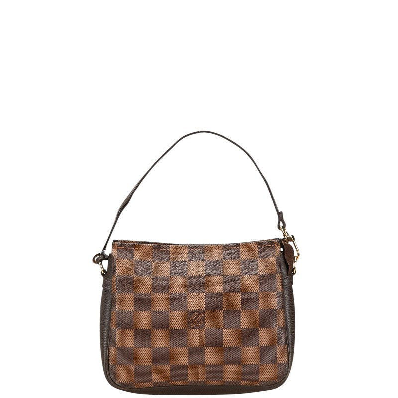 ルイ ヴィトン ダミエ トゥルース メイクアップ ショルダーバッグ N51982 ブラウン PVC レザー レディース LOUIS VUITTON 【中古】