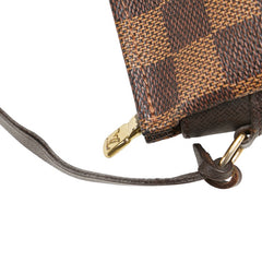 ルイ ヴィトン ダミエ トゥルース メイクアップ ショルダーバッグ N51982 ブラウン PVC レザー レディース LOUIS VUITTON 【中古】