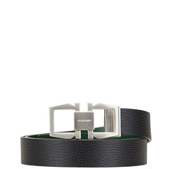 サルヴァトーレフェラガモ ガンチーニ リバーシブル ベルト ブラック グリーン レザー メンズ Salvatore Ferragamo 【中古】