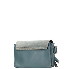 クロエ フェイ 斜め掛け ショルダーバッグ グリーン レザー スエード レディース Chloe 【中古】