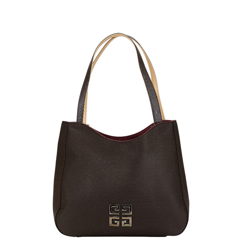 ジバンシー ハンドバッグ トートバッグ ブラウン ナイロン レザー レディース Givenchy 【中古】