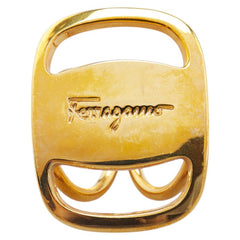 サルヴァトーレフェラガモ ヴァラ スカーフリング ゴールド メッキ レディース Salvatore Ferragamo 【中古】