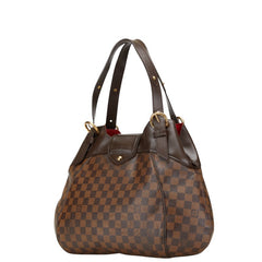 ルイ ヴィトン ダミエ システィナ GM ハンドバッグ N41540 ブラウン PVC レザー レディース LOUIS VUITTON 【中古】