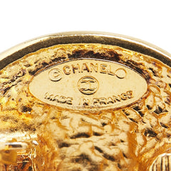 シャネル ヴィンテージ 1990 ロゴ ラウンド イヤリング ゴールド メッキ レディース CHANEL 【中古】