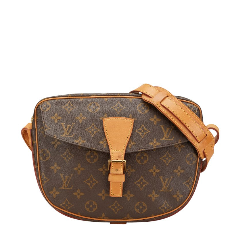 ルイ ヴィトン モノグラム ジュヌフィーユGM 斜め掛け ショルダーバッグ M51225 ブラウン PVC レザー レディース LOUIS VUITTON 【中古】