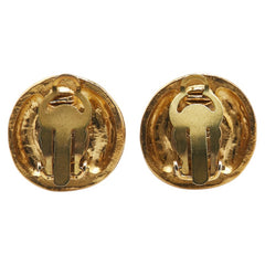 シャネル ロゴ イヤリング ゴールド メッキ フェイクパール レディース CHANEL 【中古】