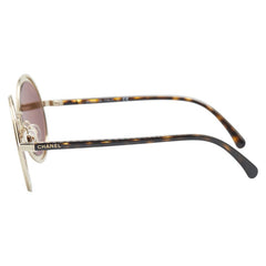 シャネル ラウンド サングラス 4226 ブラウン プラスチック レディース CHANEL 【中古】