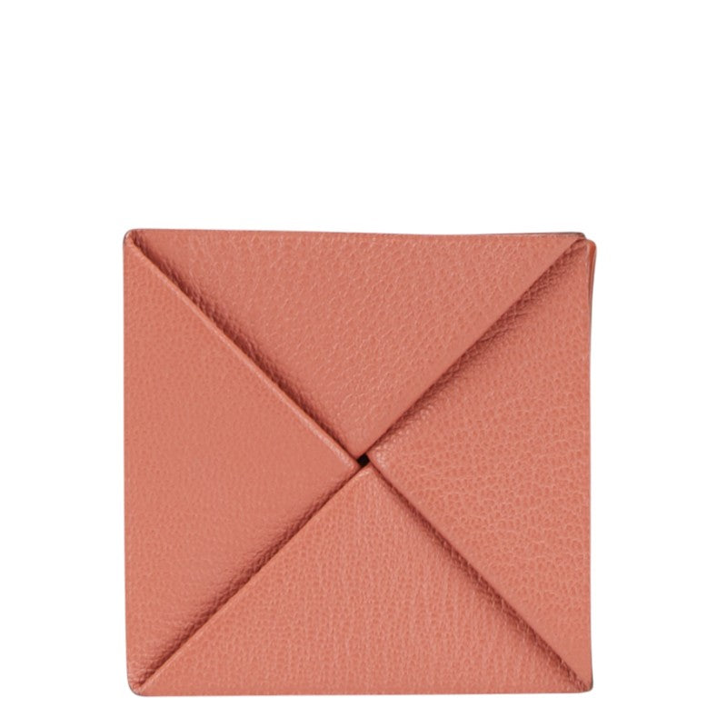 エルメス ズールー コインケース 小銭入れ ブラウン ピンク シェーブル レディース HERMES 【中古】