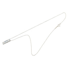 ティファニー キス バー 1Pダイヤ ネックレス SV925 シルバー レディース TIFFANY&Co. 【中古】