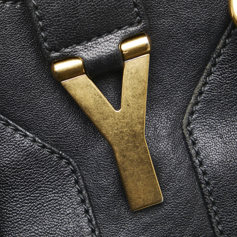 サンローラン カバスシック ハンドバッグ ショルダーバッグ 2WAY ブラック レザー レディース SAINT LAURENT 【中古】