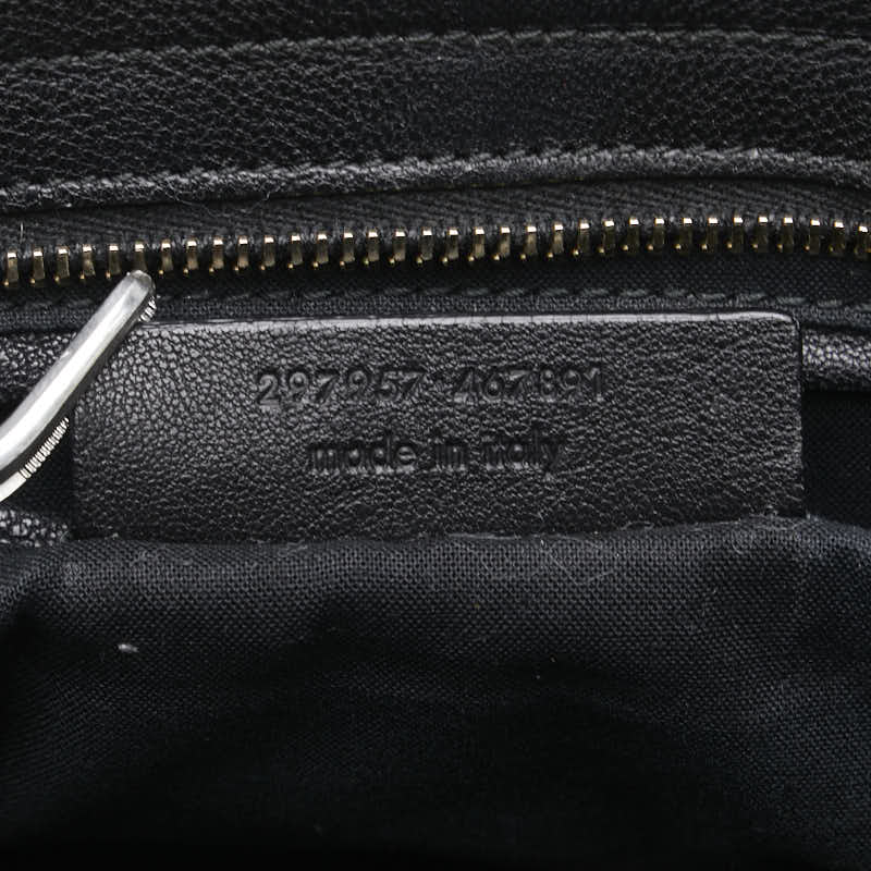 サンローラン カバスシック ハンドバッグ ショルダーバッグ 2WAY ブラック レザー レディース SAINT LAURENT 【中古】