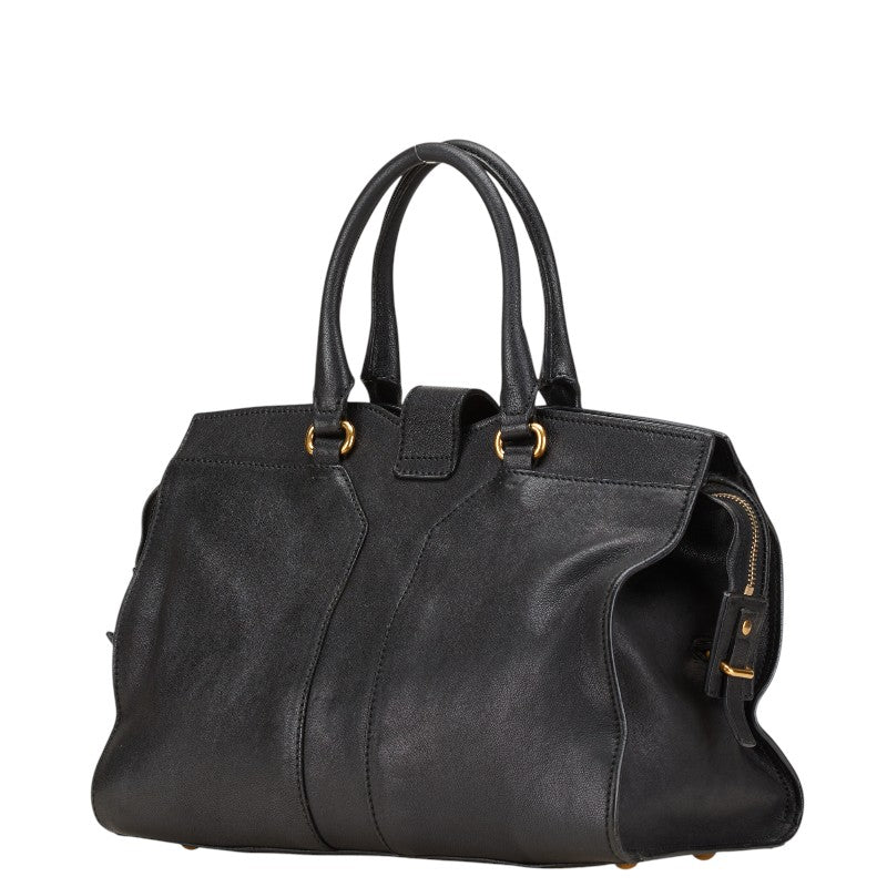 サンローラン カバスシック ハンドバッグ ショルダーバッグ 2WAY ブラック レザー レディース SAINT LAURENT 【中古】