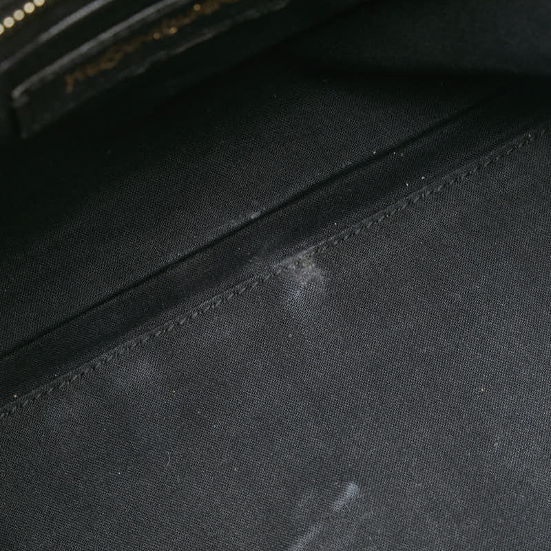 サンローラン カバスシック ハンドバッグ ショルダーバッグ 2WAY ブラック レザー レディース SAINT LAURENT 【中古】