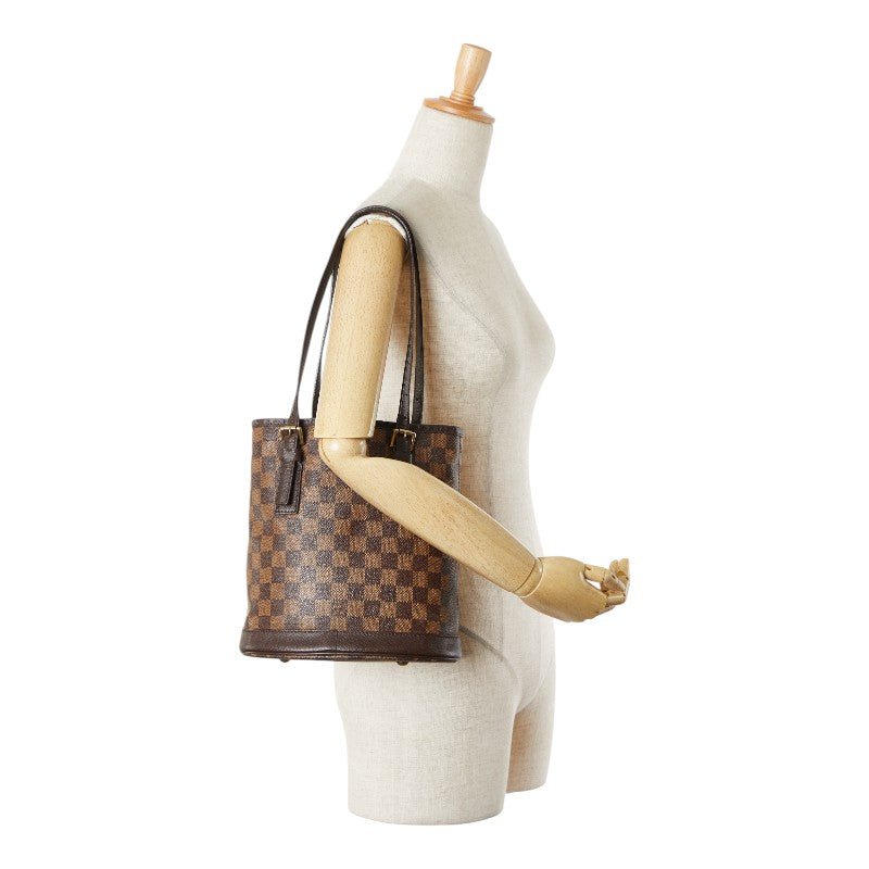 ルイ ヴィトン ダミエ マレ トートバッグ ショルダーバッグ N42240 ブラウン PVC レザー レディース LOUIS VUITTON 【中古】
