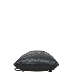 シャネル ココマーク ビコローレ ポーチ ブラック ラムスキン レディース CHANEL 【中古】