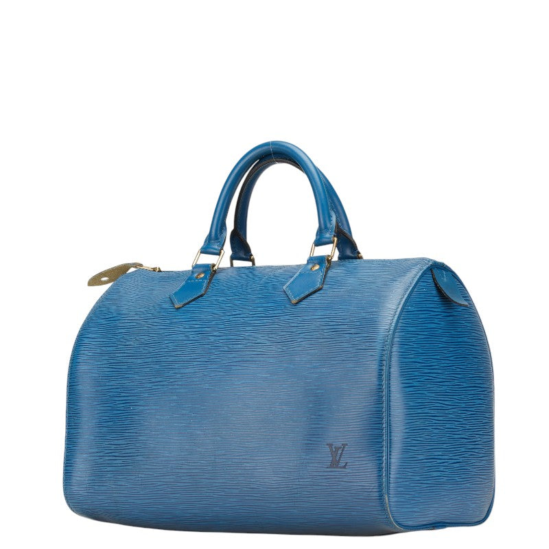 ルイ ヴィトン エピ スピーディ30 ハンドバッグ ミニボストンバッグ M43005 トレドブルー レザー レディース LOUIS VUITTON 【中古】