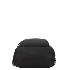 プラダ 三角ロゴプレート リュック バックパック ブラック ナイロン レディース PRADA 【中古】