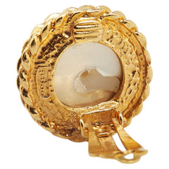 シャネル チェーン モチーフ イヤリング ゴールド メッキ フェイクパール レディース CHANEL 【中古】