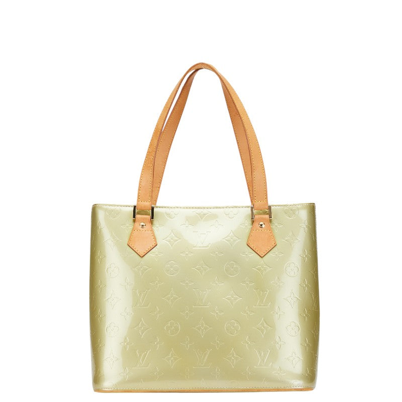 ルイ ヴィトン モノグラム ヴェルニ ヒューストン トートバッグ M91053 グリ パテントレザー レディース LOUIS VUITTON 【中古】
