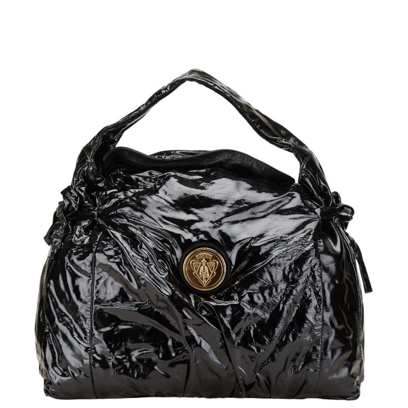 グッチ ヒステリア ワンショルダーバッグ 197061 ブラック パテントレザー レディース GUCCI 【中古】
