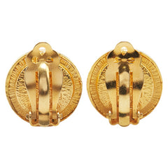 シャネル ラインストーン イヤリング ゴールド メッキ フェイクパール レディース CHANEL 【中古】