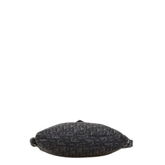 ディオール トロッター 斜め掛け ショルダーバッグ ポーチ ブラック キャンバス レザー レディース Dior 【中古】