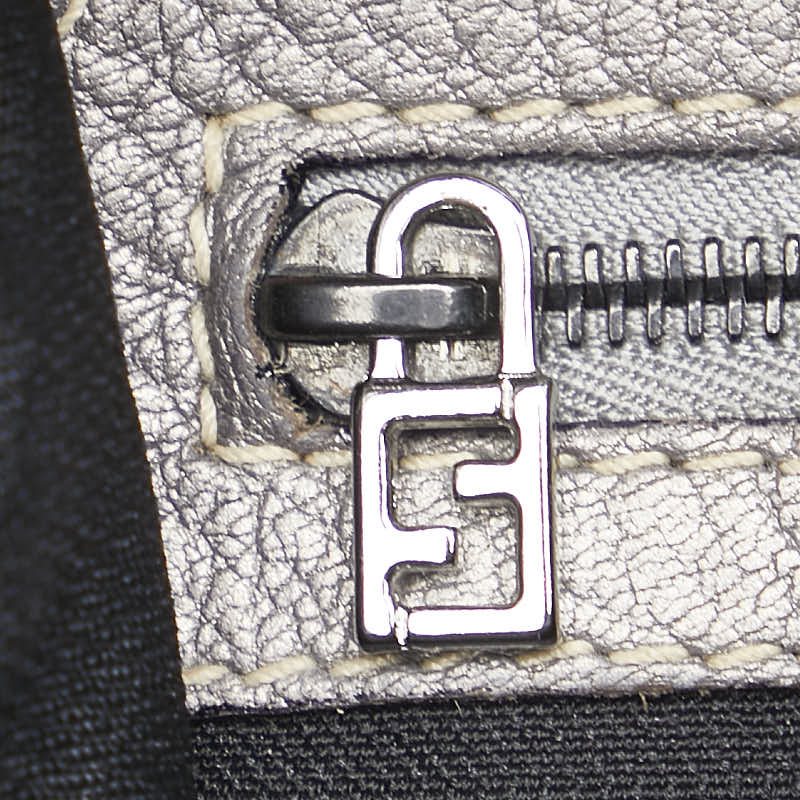 フェンディ ワンショルダーバッグ グレー レザー レディース FENDI 【中古】