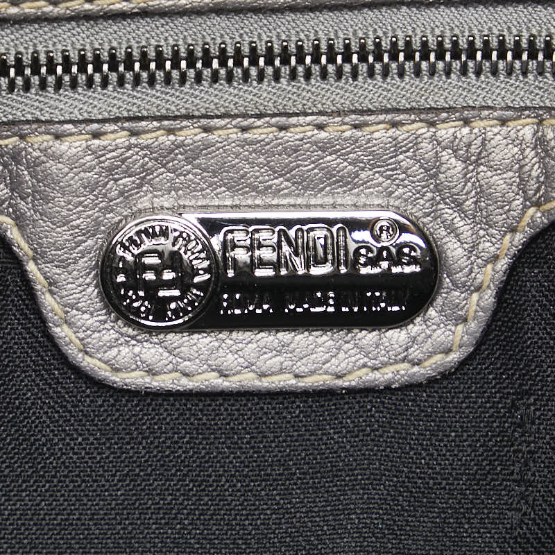 フェンディ ワンショルダーバッグ グレー レザー レディース FENDI 【中古】