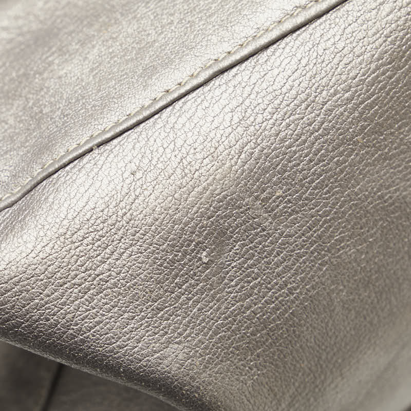フェンディ ワンショルダーバッグ グレー レザー レディース FENDI 【中古】