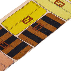 フェンディ ラッピー バンドゥ バゲット モチーフ スカーフ マルチカラー シルク レディース FENDI 【中古】