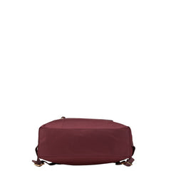 トリーバーチ リュック バックパック ワインレッド ボルドー ナイロン レザー レディース Tory Burch 【中古】