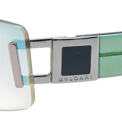 ブルガリ サングラス 626 グリーン シルバー プラスチック レディース BVLGARI 【中古】