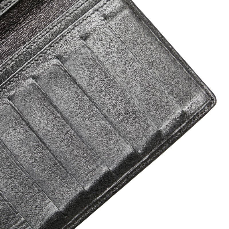 カルティエ パシャ ドゥ カルティエ マトリックス 長財布 ブラック レザー レディース CARTIER 【中古】