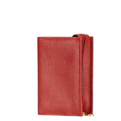 サルヴァトーレフェラガモ ヴァラ ポーチ レッド ゴールド レザー レディース Salvatore Ferragamo 【中古】