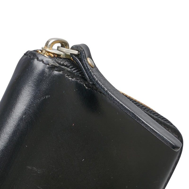 ケイトスペード ラウンドファスナー 長財布 ブラック レザー レディース Kate Spade 【中古】
